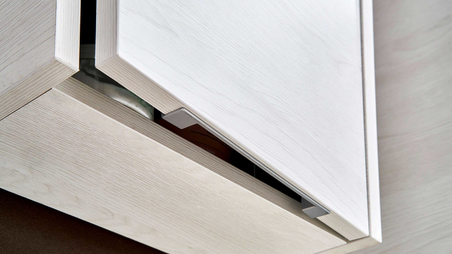 Hängeschrank Pelipal aus Holz in Weiß pelipal Serie 6040 - Hängeschrank weiße Eiche – eine Tür