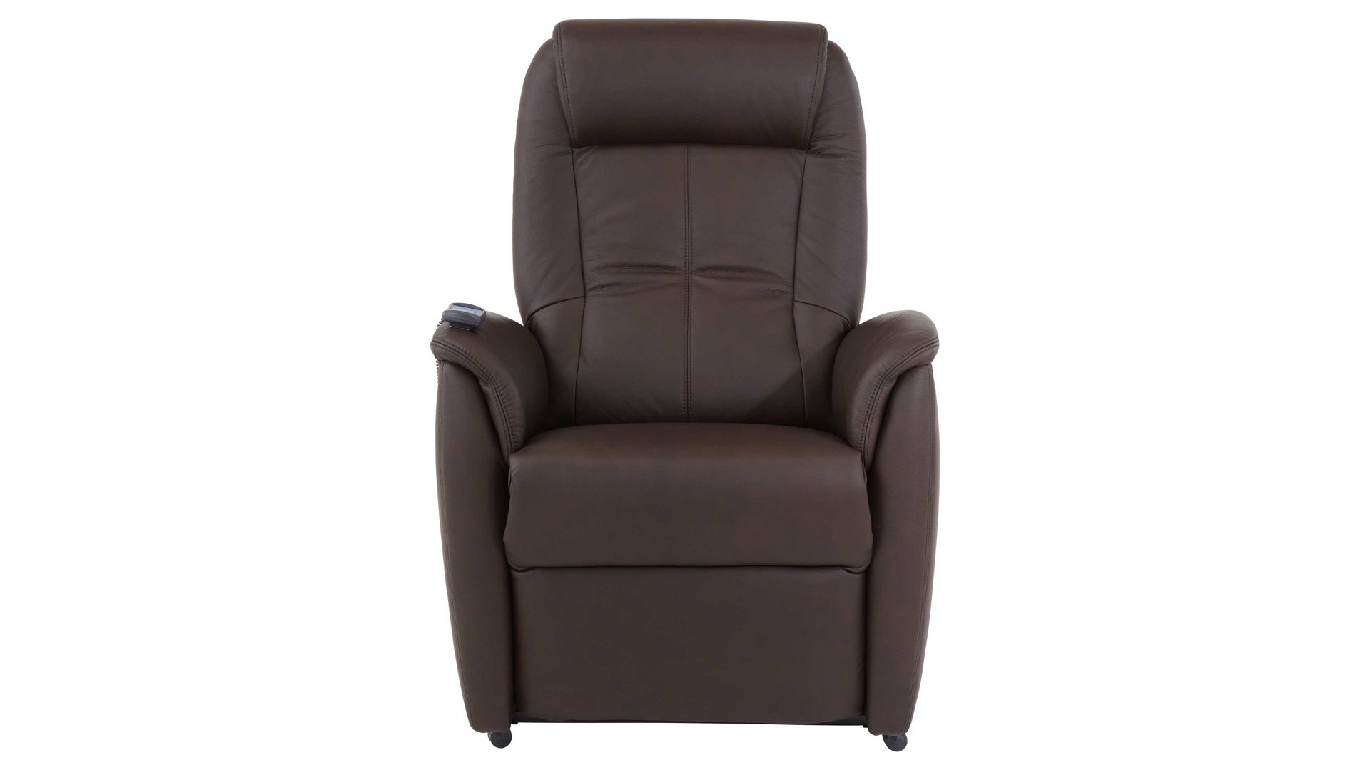 Fernsehsessel OrthoSedis aus Leder in Dunkelbraun OrthoSedis 9107 - Fernsehsessel 28G motorisch mit Aufstehhilfe - schokobraunes LongLife-Leder 18