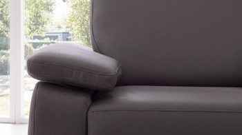 Ecksofa modulmaster aus Stoff in Dunkelgrau Modulmaster MM-ZE1059 - Ecksofa stahlfarbene Mikrofaser Holiday & matte Metallfüße - Stellfläche ca. 260 x 226 cm