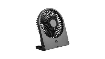 Ventilator Reality leuchten aus Kunststoff in Schwarz Akku-Ventilator Tischventilator BREEZY schwarz