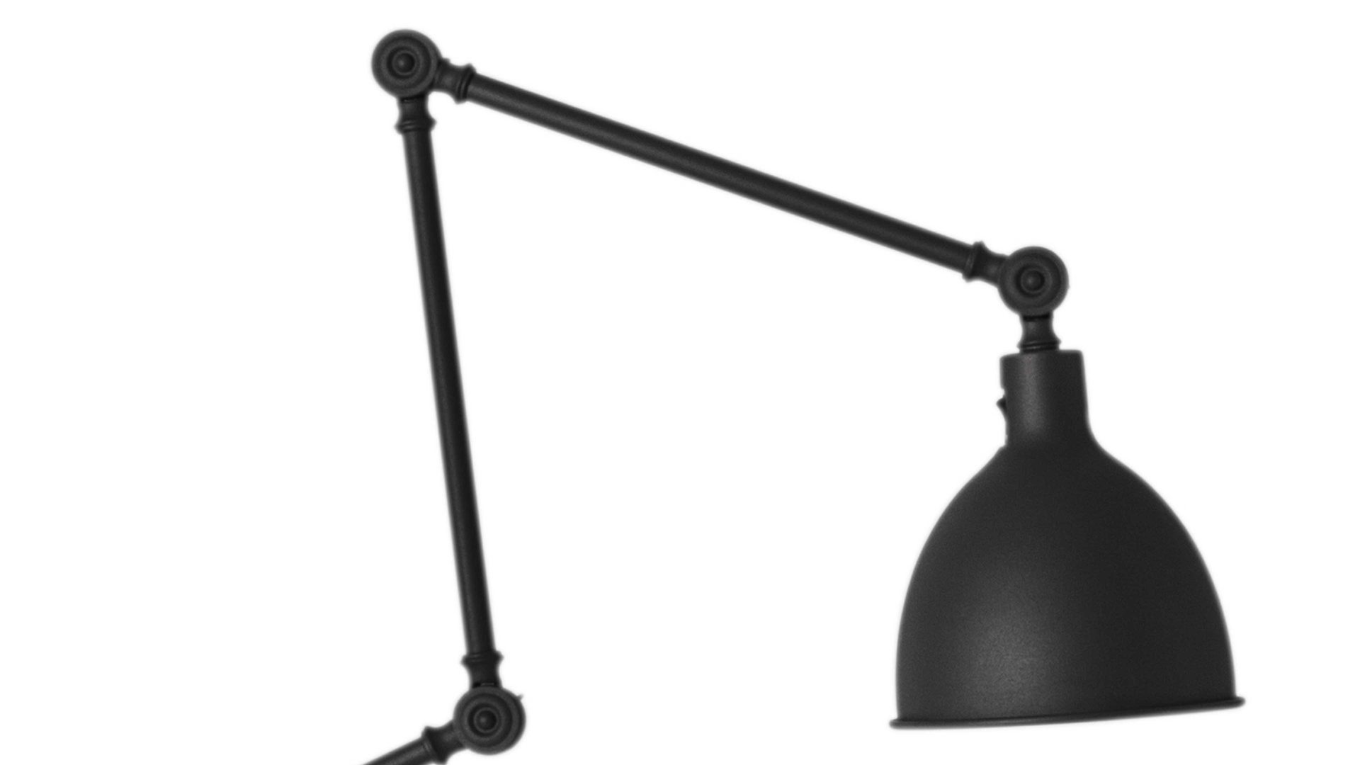 Wandleuchte By rydens aus Metall in Schwarz BY RYDÉNS Leuchten Serie Bazar - Wandleuchte schwarzes Metall - Höhe ca. 38 cm