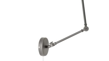 Wandleuchte By rydens aus Metall in Grau BY RYDÉNS Leuchten Serie Bazar - Wandleuchte graues Metall - Höhe ca. 38 cm