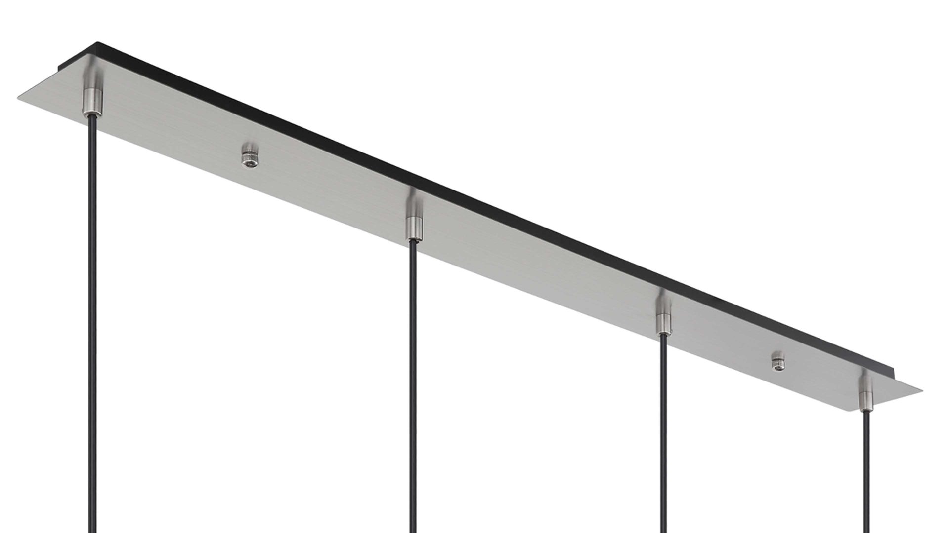 Pendelleuchte Globo lighting aus Glas in Weiß GLOBO Leuchten Serie Blacky I - Hängelampe Opalglas & Nickel matt - Länge ca. 100 cm