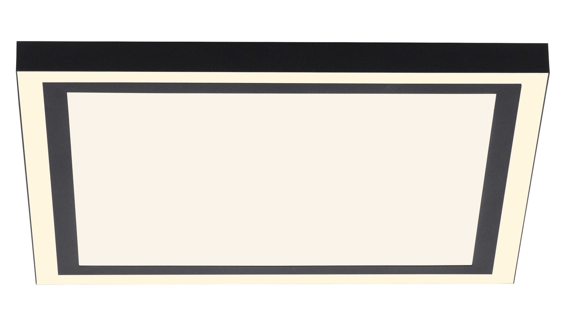 Deckenleuchte Just light. (leuchtendirekt) aus Metall in Schwarz JUST LIGHT. Leuchten Serie Tuya - per App steuerbare Deckenlampe schwarzes Metall & weißes Acryl - ca. 45 x 45 cm