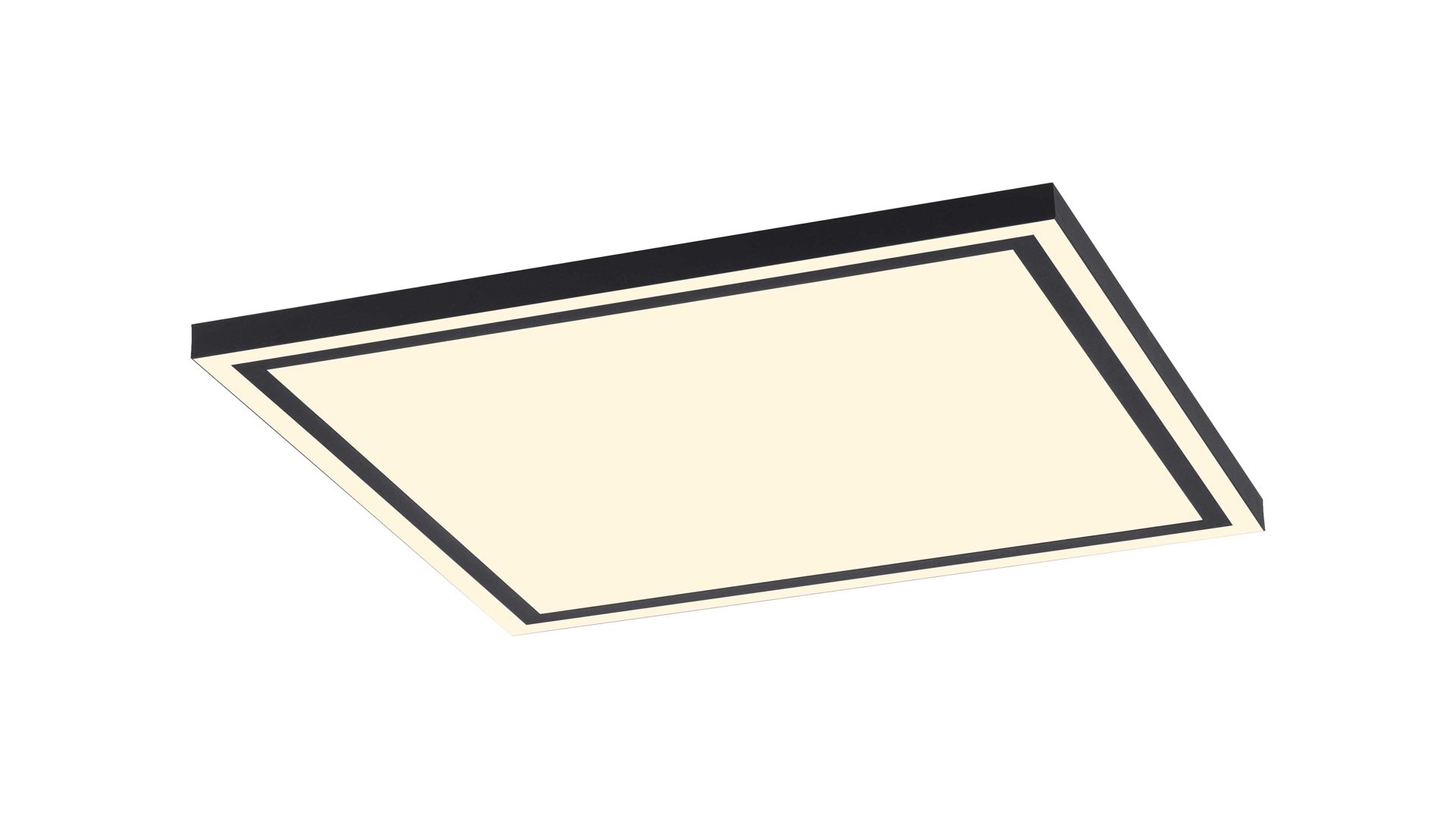 Deckenleuchte Just light. (leuchtendirekt) aus Metall in Schwarz JUST LIGHT. Leuchten Serie Tuya - per App steuerbare Deckenlampe schwarzes Metall & weißes Acryl - ca. 30 x 30 cm