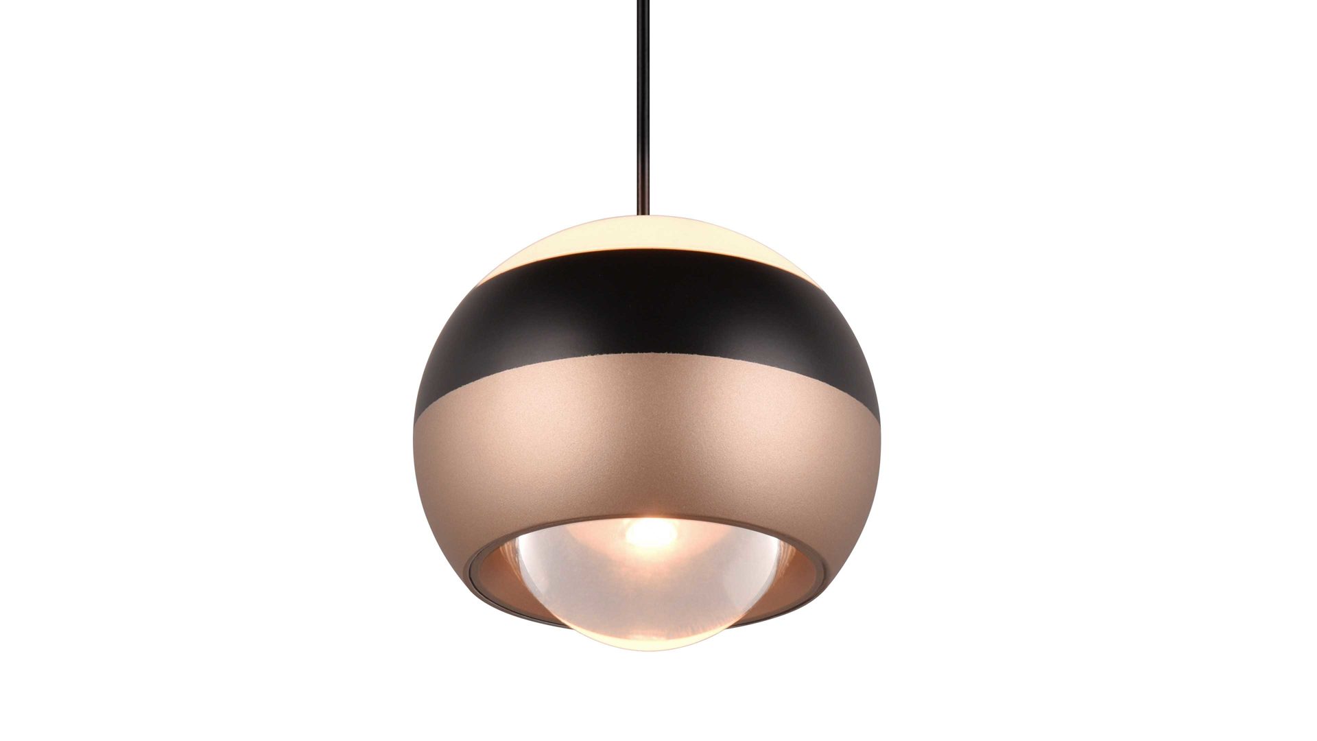 Pendelleuchte Trio lighting for you aus Metall in Schwarz TRIO Leuchten Serie Orbit - Hängelampe mattschwarzes Metall - Länge ca. 150 cm