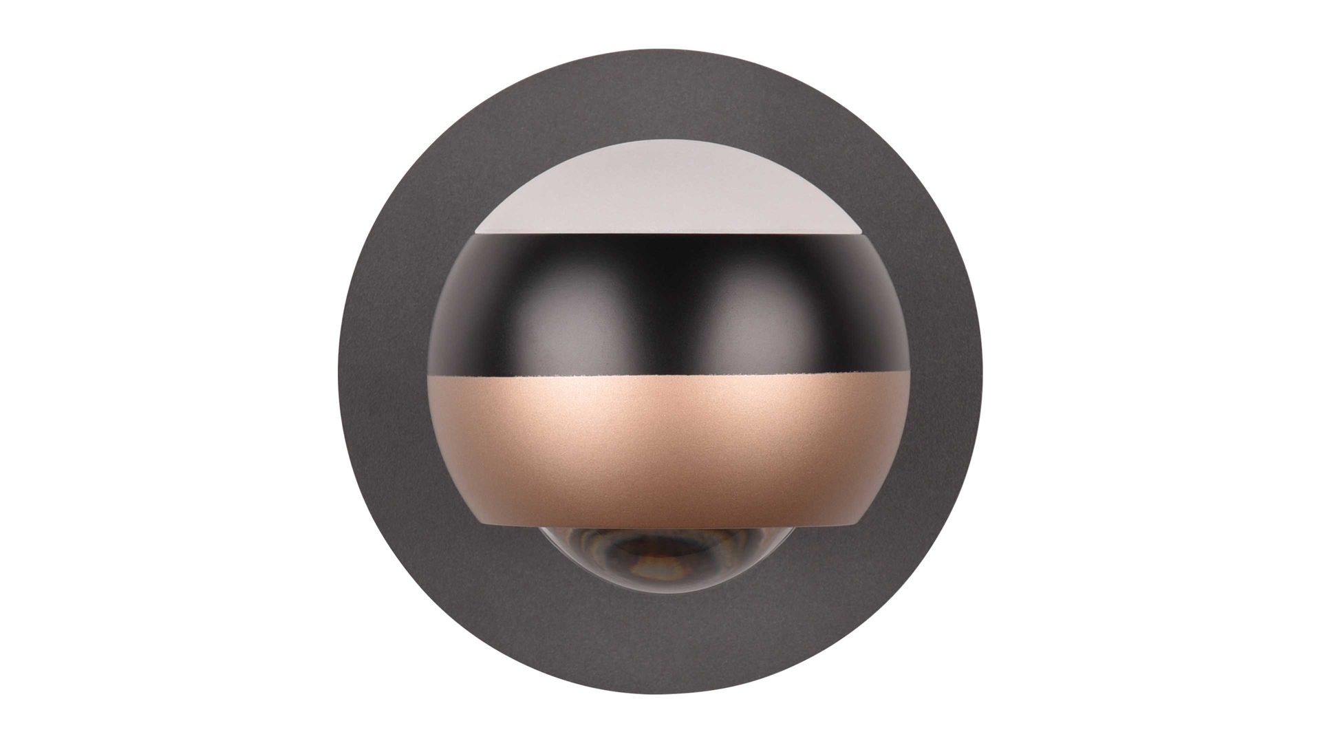 Wandleuchte Trio lighting for you aus Metall in Schwarz TRIO Leuchten Serie Orbit - Wandspot mattschwarzes Metall - Durchmesser ca. 14 cm