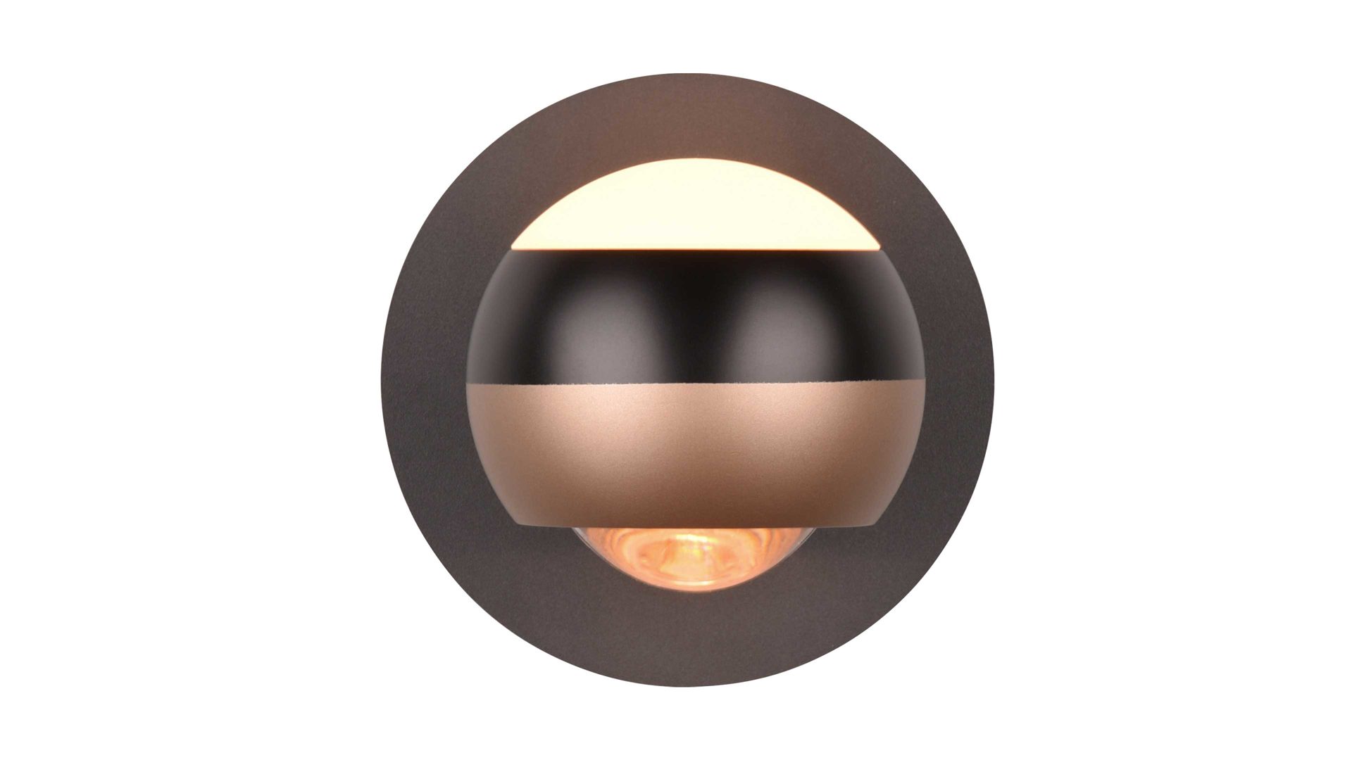 Wandleuchte Trio lighting for you aus Metall in Schwarz TRIO Leuchten Serie Orbit - Wandspot mattschwarzes Metall - Durchmesser ca. 14 cm