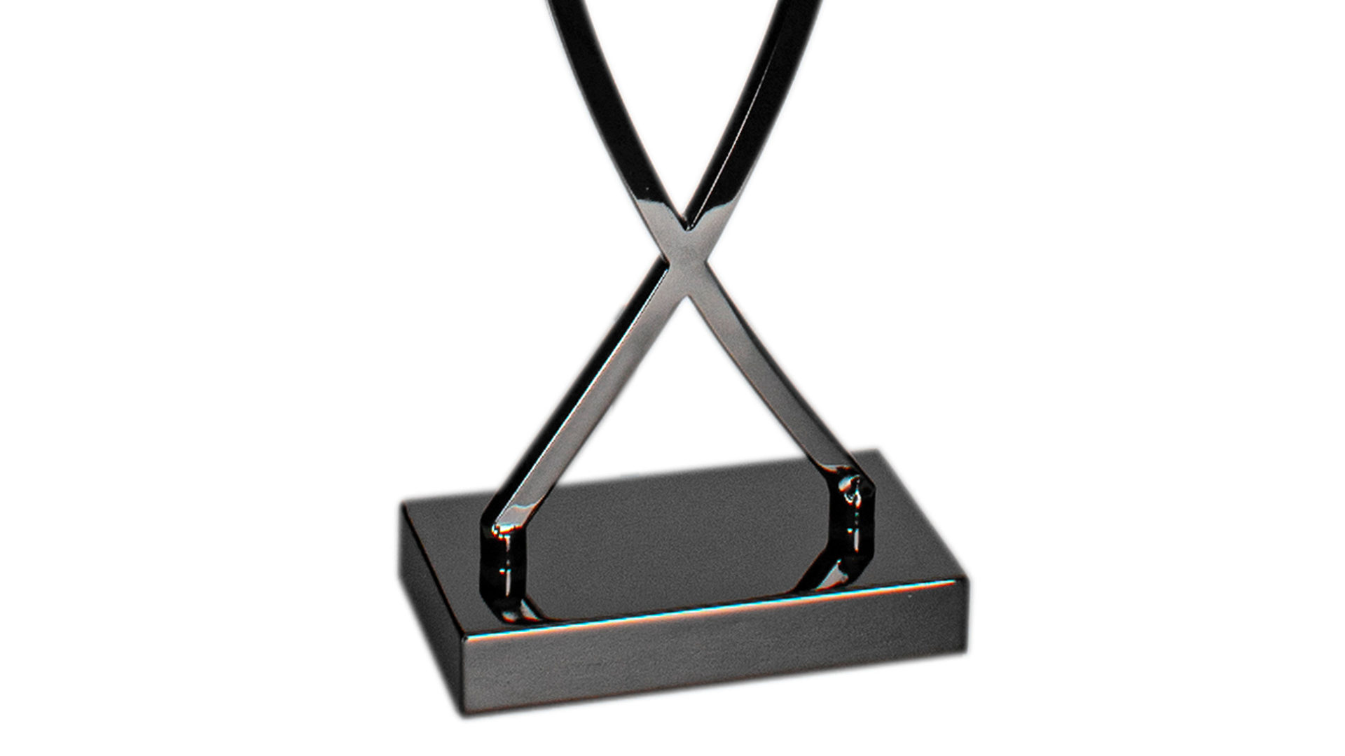 Tischleuchte By rydens aus Textil in Schwarz BY RYDÉNS Leuchten Serie Omega - Tischleuchte Schwarz & Schwarzchrom - Höhe ca. 52 cm