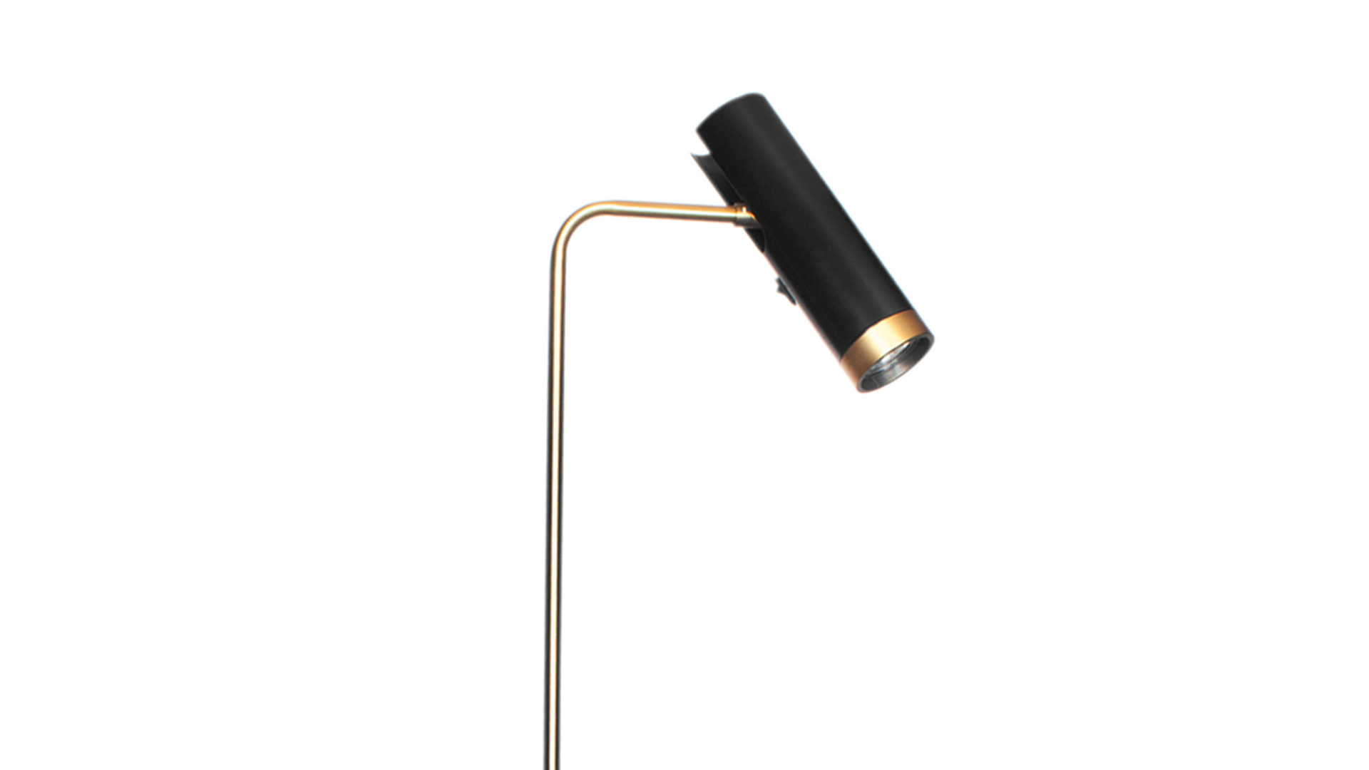 Stehleuchte By rydens aus Metall in Schwarz BY RYDÉNS Leuchten Serie Puls - Stehleuchte Schwarz & Gold - Höhe ca. 157 cm