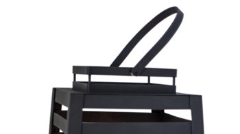 Außenleuchte By rydens aus Metall in Schwarz BY RYDÉNS Leuchten Serie Yankton - Garten-Laterne sandschwarzes Metall - Höhe ca. 60 cm