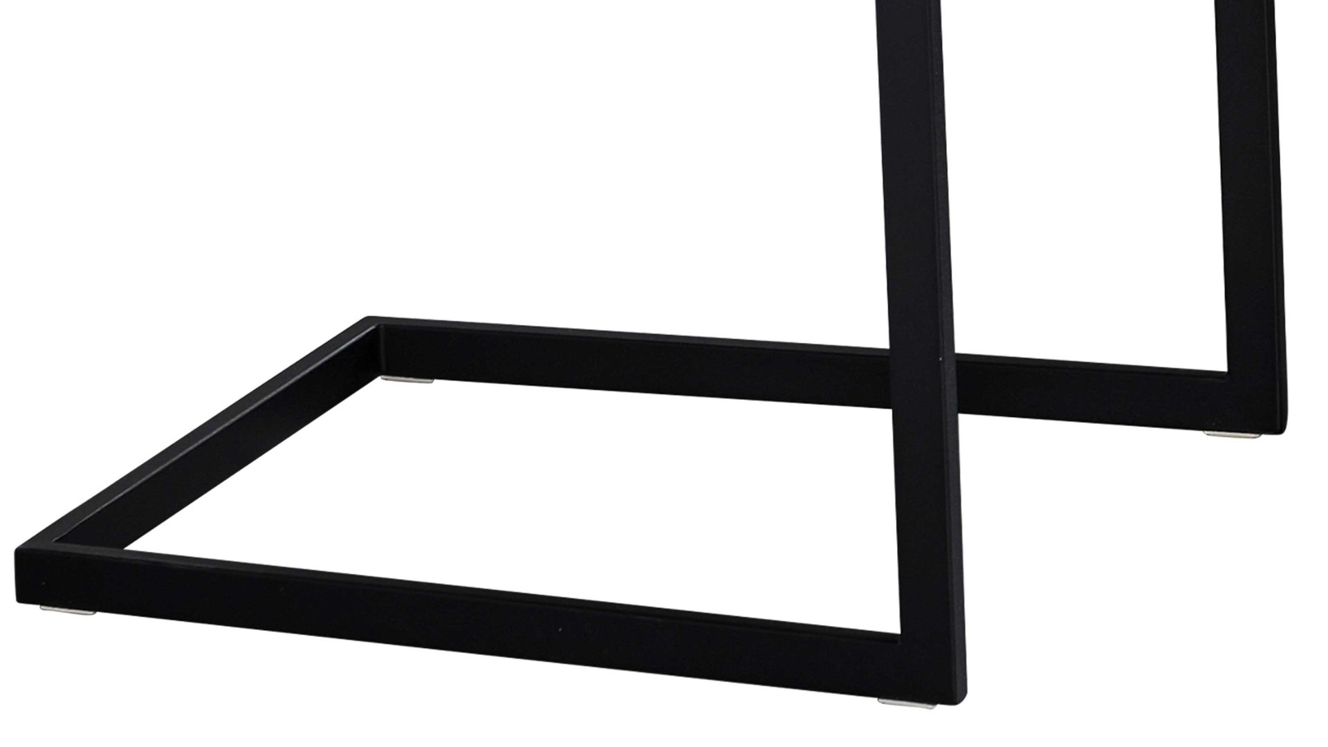 Freischwinger-Sessel combinessa aus Stoff in Hellbraun Combinessa Serie Gavello - Armlehn-Schwingstuhl 6155 hellbrauner Stoffbezug H2O 0660-75 & schwarzes Metall