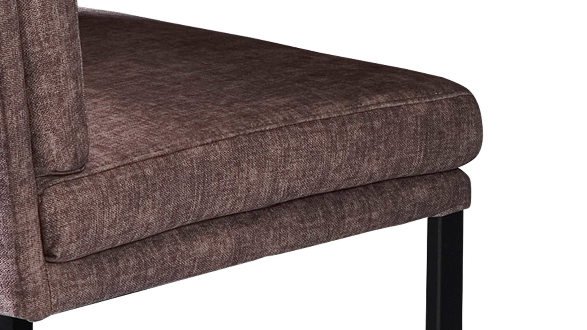 Schwingstuhl combinessa aus Stoff in Hellbraun Combinessa Serie Gavello - Schwingstuhl 6155 hellbrauner Stoffbezug H2O 0660-75 & schwarzes Metall