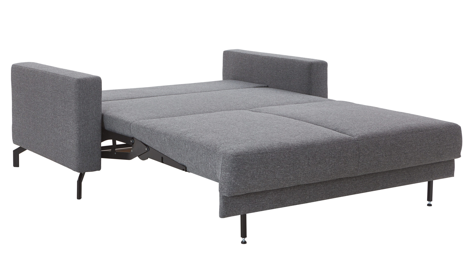 Schlafsofa Nehl aus Stoff in Grau Schlafsofa Florida grauer Bezug Aura - Liegefläche ca. 140 x 200 cm