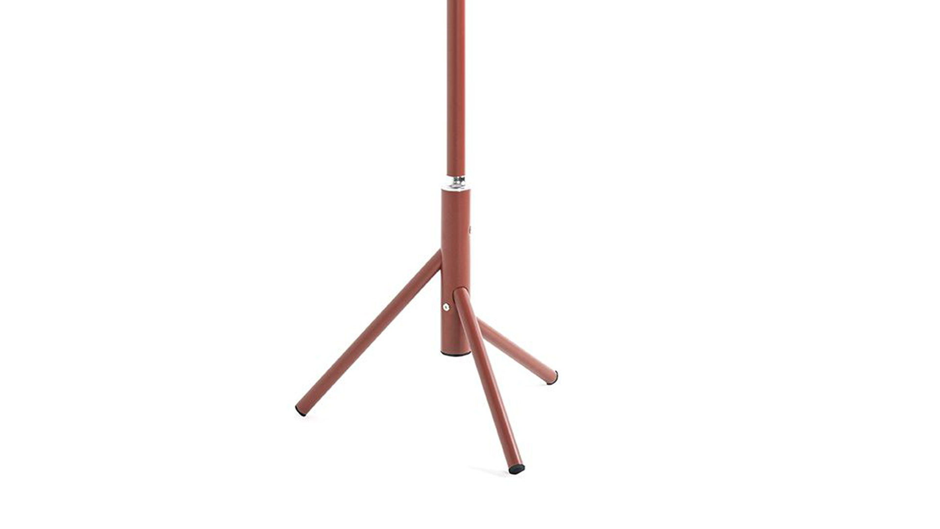 Standgarderobe Haku aus Metall in Rot Garderobenständer rotes Metall - Höhe ca. 173 cm