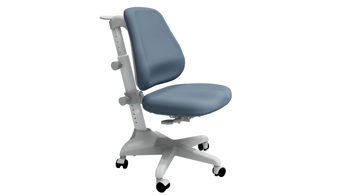 Drehstuhl Flexa® aus Kunststoff Metall in Blau FLEXA® Kindermöbel Serie Study - Schreibtischstuhl Blau & hellgraues Fußkreuz