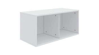 Regal Flexa® aus Holz in Weiß FLEXA® Kindermöbel Serie Roomie - Regal Weiß - zwei Fächer, Breite ca. 72 cm