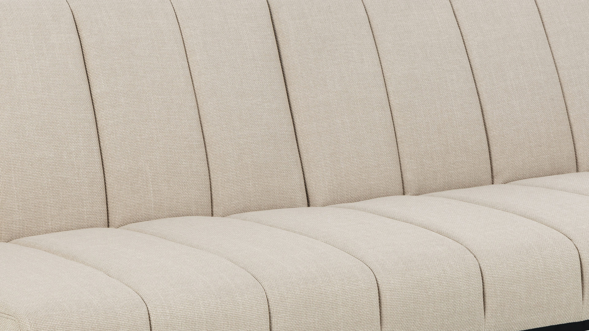 Schlafsofa Actona group aus Stoff in Beige Schlafsofa Caix beiger Bezug Basel 24 - Länge ca. 198 cm