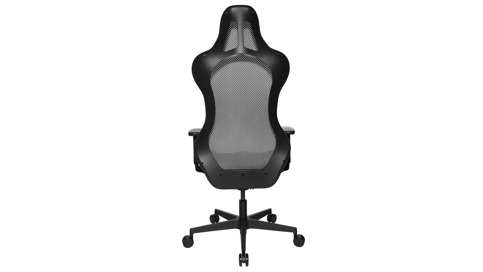 Chefsessel Topstar aus Kunststoff Metall Stoff in Schwarz Grau TOPSTAR Gaming-Drehstuhl Chefsessel SITNESS RS SPORT Rücken grau, Sitz Stoff schwarz