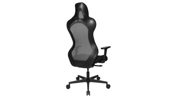 Chefsessel Topstar aus Kunststoff Metall Stoff in Schwarz Grau TOPSTAR Gaming-Drehstuhl Chefsessel SITNESS RS SPORT Rücken grau, Sitz Stoff schwarz