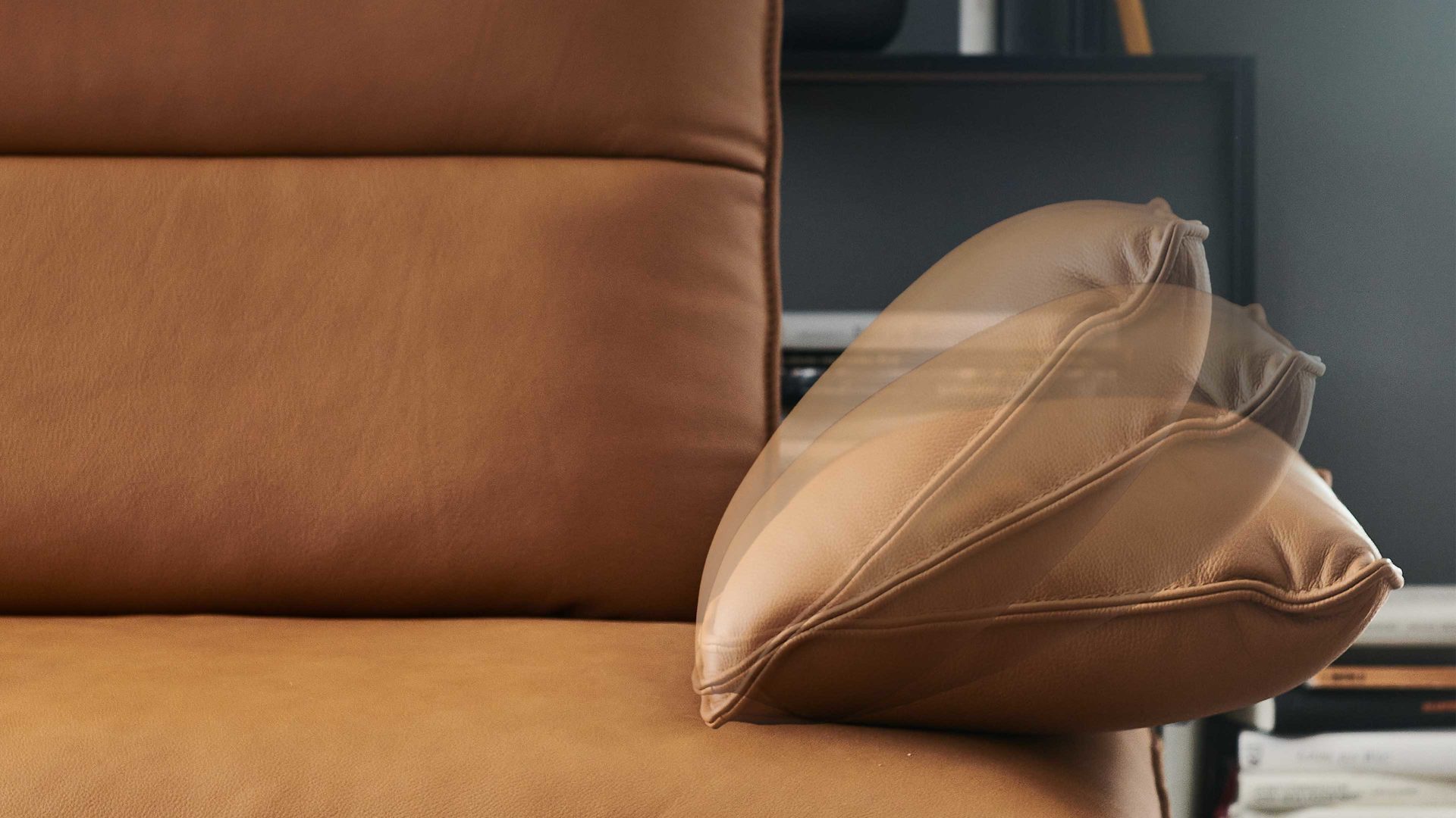 2,5-Sitzer Koinor aus Leder in Hellbraun KOINOR Polstermöbel Serie Caio - 2,5-Sitzer ockerfarbenes Leder Bonita - Länge ca. 234 cm