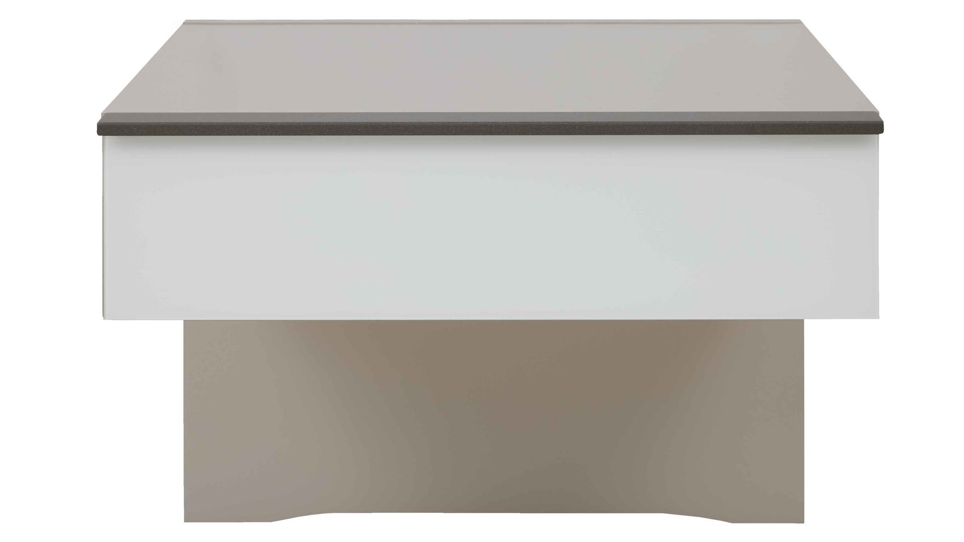 Komplettzimmer Interliving aus Holz in Weiß Interliving Schlafzimmer Serie 1032 – Komplettzimmer 006 Weiß & Kieselgrau - vierteilig, Liegefläche ca. 180 x 200 cm