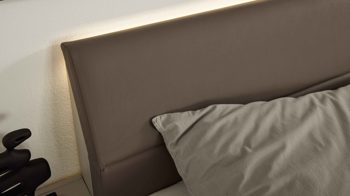 Möbelbeleuchtung Interliving aus Kunststoff in Weiß Interliving Schlafzimmer Serie 1032 – Ambiente-Beleuchtung für 180 cm Kopfteilbreite