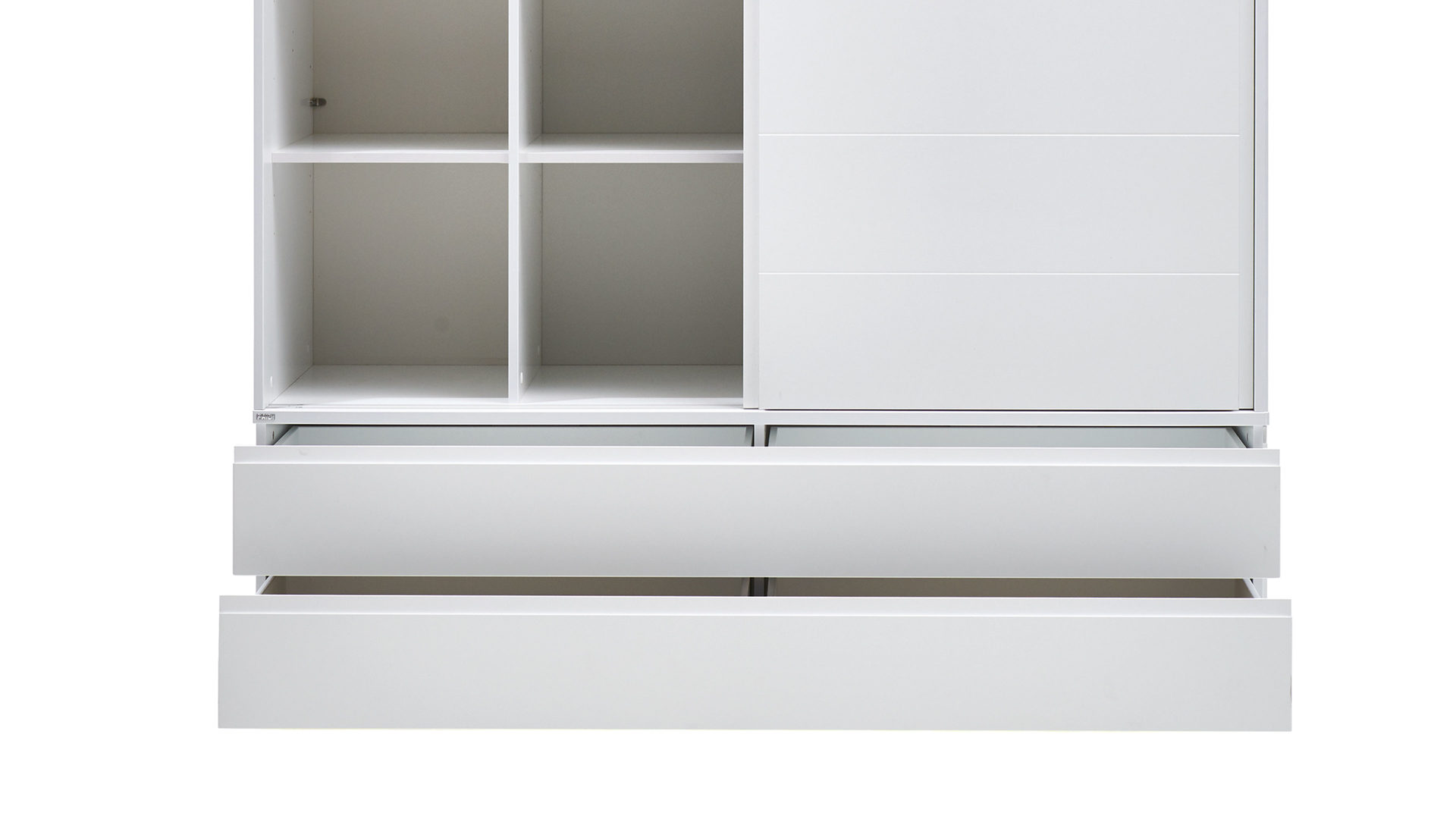 Kleiderschrank Paidi aus Holz in Weiß PAIDI Babyzimmer Fiona – Kleiderschrank Kreideweiß - zwei Türen, Breite ca. 164 cm