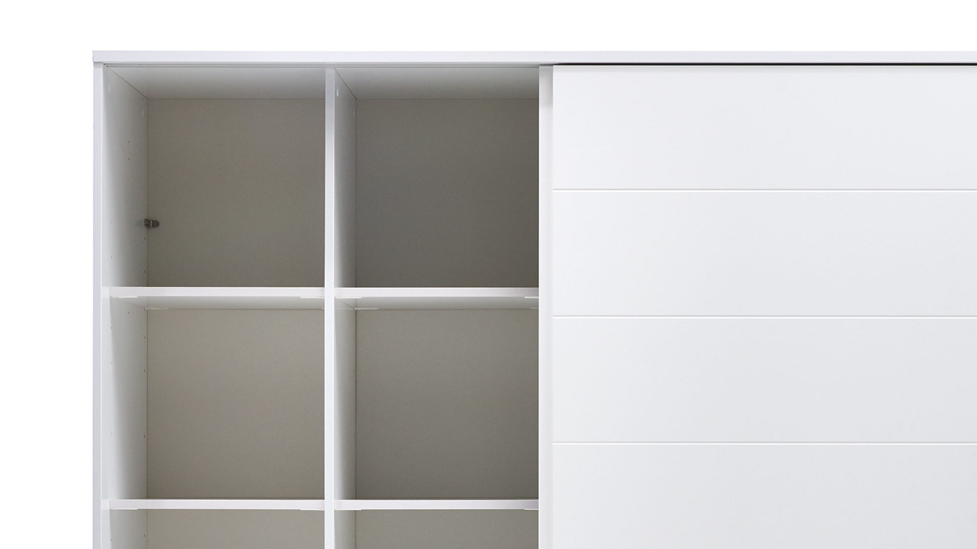 Kleiderschrank Paidi aus Holz in Weiß PAIDI Babyzimmer Fiona – Kleiderschrank Kreideweiß - zwei Türen, Breite ca. 164 cm