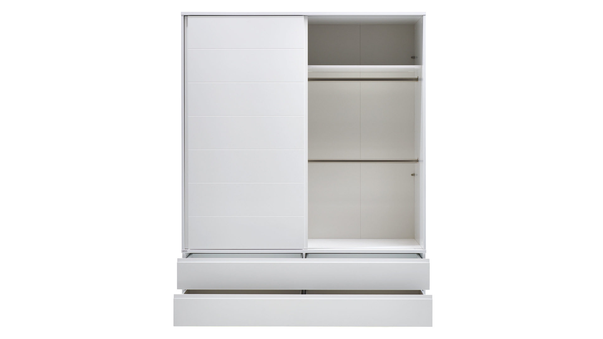 Kleiderschrank Paidi aus Holz in Weiß PAIDI Babyzimmer Fiona – Kleiderschrank Kreideweiß - zwei Türen, Breite ca. 164 cm