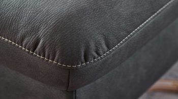 Ecksofa Steinpol polsteria aus Stoff in Dunkelgrau Polstermöbel Serie Senturo System - Wohnlandschaft dunkgelgraue Mikrofaser Atlantic - Stellfläche ca. 338 x 251 cm