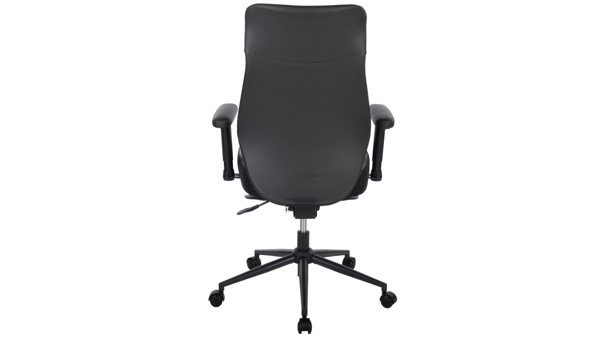 Bürostuhl Duo collection aus Stoff in Schwarz Chefsessel Falkenstein schwarzer Bezug & schwarzes Drehkreuz