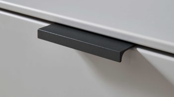 Vitrine Wöstmann markenmöbel aus Holz in Grau WÖSTMANN Wohnprogramm WM 2380 - Hängevitrine samtgrauer Lack - eine Tür, Breite ca. 77 cm