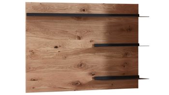 Wandregal Wöstmann markenmöbel aus Holz in Holzfarben WÖSTMANN Wohnprogramm WM 1910 - Wandpaneel Wildeiche & carbonfarbenes Metall - ca. 120 x 84 cm