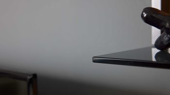 Wohnwand Interliving aus Holz in Dunkelgrau Interliving Wohnzimmer Serie 2030 - Wohnwand Wolfram Grey & Spaltholz - fünfteilig, Länge ca. 309 cm