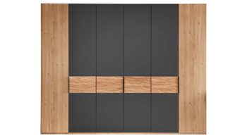 Kleiderschrank Wiemann | oeseder aus Holz in Holzfarben WIEMANN Schlafzimmerserie Cadiz - Kleiderschrank Bianco Eiche & Graphit - sechs Türen, Breite ca. 300 cm