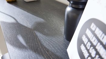 Garderoben-Set Interliving aus Holz in Schwarz Interliving Garderobe Serie 6012 - Garderoben-Set 04 Räuchereiche & graubeiger Mattlack - dreiteilig