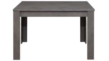 Auszugtisch Mäusbacher aus Holz in Dunkelgrau Tischserie Flix - Esstisch mit Einlegeplatte graphitfarbener Mattlack - ca. 110-150 x 60 cm