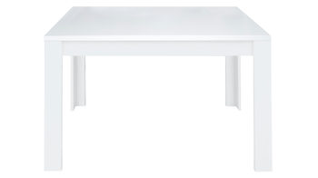 Auszugtisch Mäusbacher aus Holz in Weiß Tischserie Flix - Esstisch mit Einlegeplatte weißer Mattlack - ca. 120-180 x 80 cm
