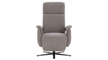 Relaxsessel Steinpol polsteria aus Kunstfaser in Grau Polsterprogramm Relaxa 6.0 Plus PSG XC - Relaxsessel grauer Stoffbezug Sneak Steel &  Sternfuß