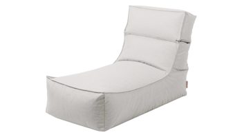 Sitzsack-Sessel Blomus aus Kunstfaser in Weiß blomus Outdoor Lounge-Sitzsack Stay wolkenfarbene Kunstfaser – Länge ca. 120 cm