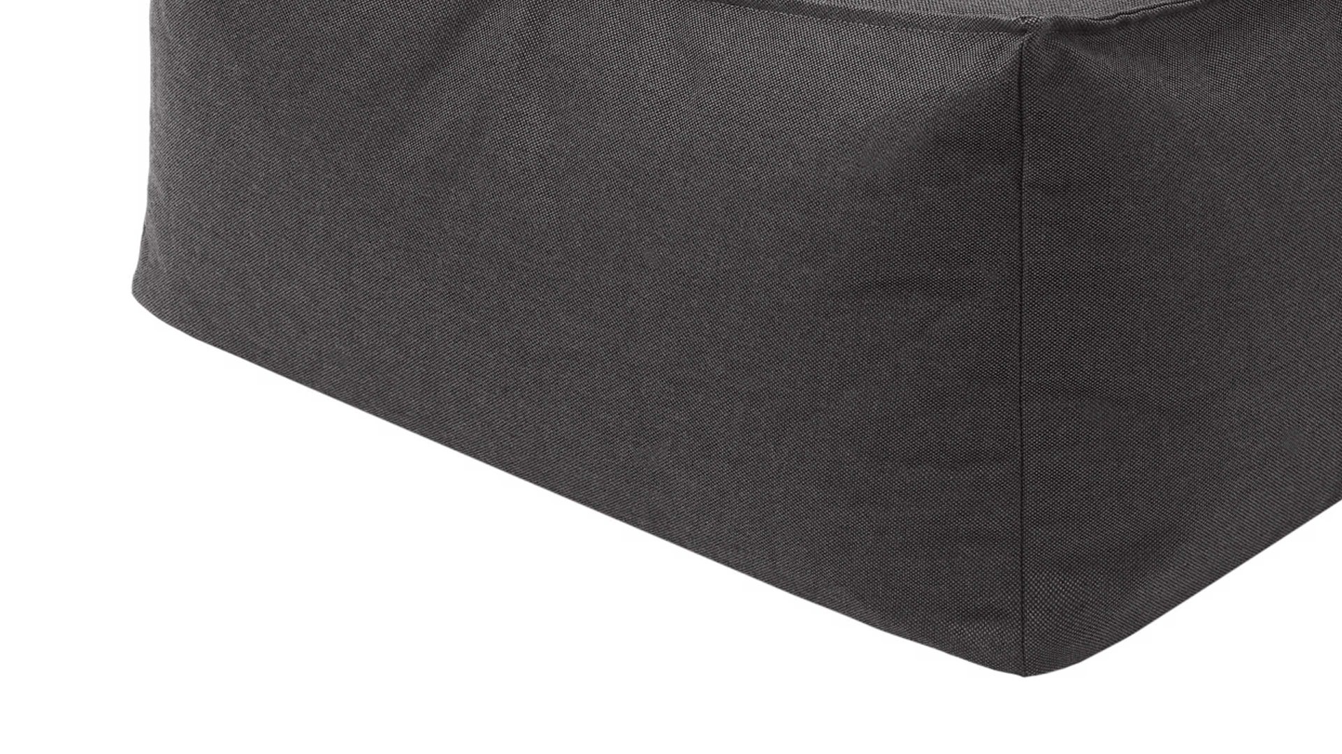 Sitzsack-Hocker Blomus aus Kunstfaser in Schwarz blomus Outdoor Lounge-Hocker Stay kohlefarbene Kunstfaser – ca. 60 x 60 cm