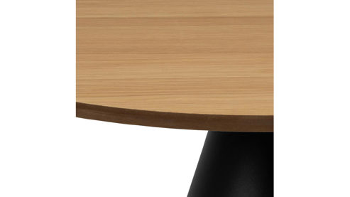 Couchtisch Actona group aus Holz in Holzfarben Couchtischserie Soli Eiche & Schwarz - ca. 65 x 43 cm