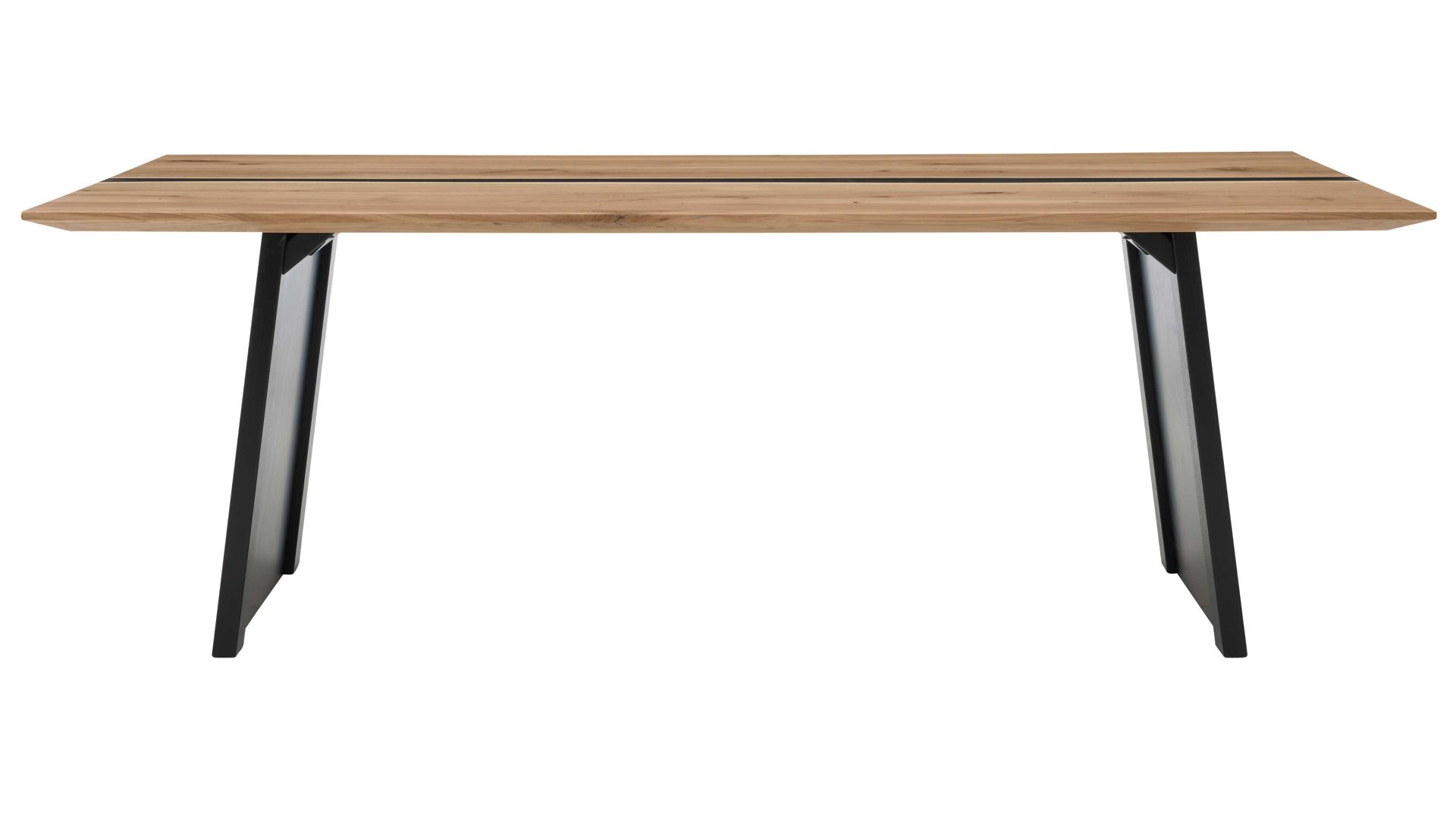 Esstisch Interliving aus Holz in Holzfarben Interliving Esszimmer Serie 5605 – Esstisch Charakter-Eiche & Schwarz - ca. 220 x 100 cm