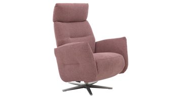 Relaxsessel Interliving aus Stoff in Rosa Interliving Sessel Serie 4504 pastellvioletter Bezug GCP 8 & Edelstahl