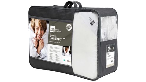 Faserdecke Interliving aus Stoff in Weiß Interliving Bettdecke Serie 9201 - Faserdecke normal, ca. 980 g - ca. 155 x 220 cm