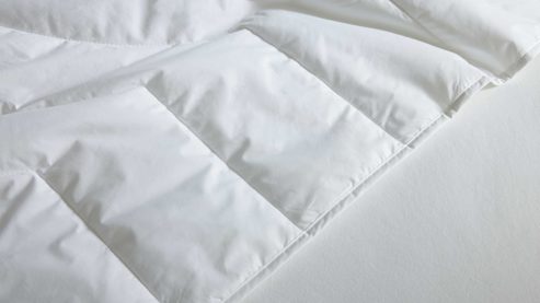 Faserdecke Interliving aus Stoff in Weiß Interliving Bettdecke Serie 9201 - Faserdecke extraleicht, ca. 500 g - ca. 155 x 220 cm