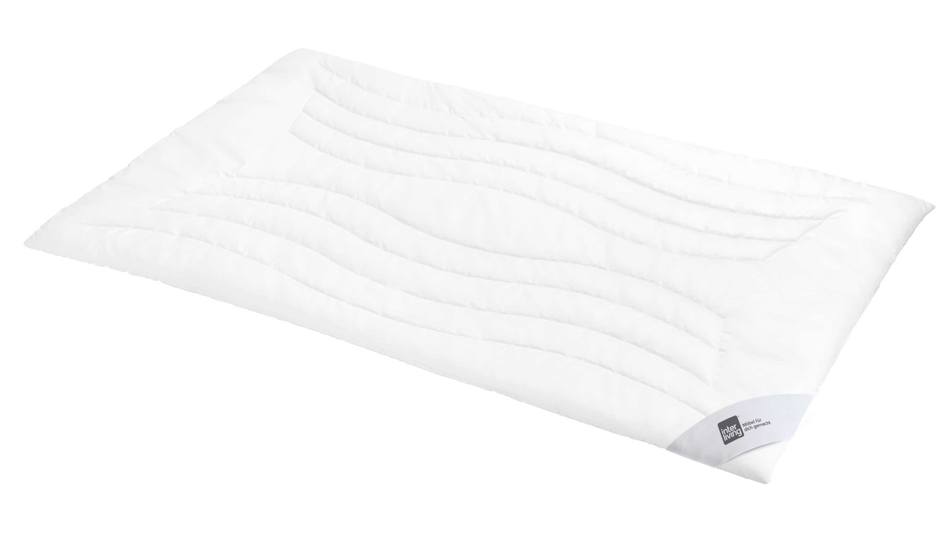 Faserdecke Interliving aus Stoff in Weiß Interliving Bettdecke Serie 9202 - Faserdecke extraleicht, ca. 575 g - ca. 200 x 220 cm