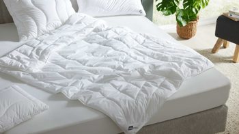 Faserdecke Interliving aus Stoff in Weiß Interliving Bettdecke Serie 9202 - Faserdecke extraleicht, ca. 525 g - ca. 200 x 200 cm