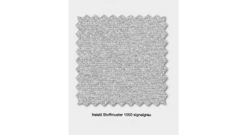Sofa Freistil aus Metall Stoff in Hellgrau ROLF BENZ freistil 185 Polstergarnitur Eckgarnitur - FREI PLANBAR - Stoff signalgrau 1050, ca. 265 x 180 cm, Stahlwinkelfuss staubgrau